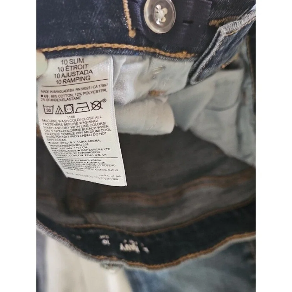 Old Navy Original Taper Built-In Flex Slim Jeans Minimalist Blue Kids 10 Slim